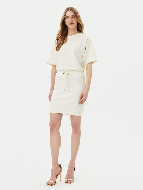 JOOP! JOOP! Spódnica dresowa 58 252JE58Tiara 30046242 Écru Regular Fit