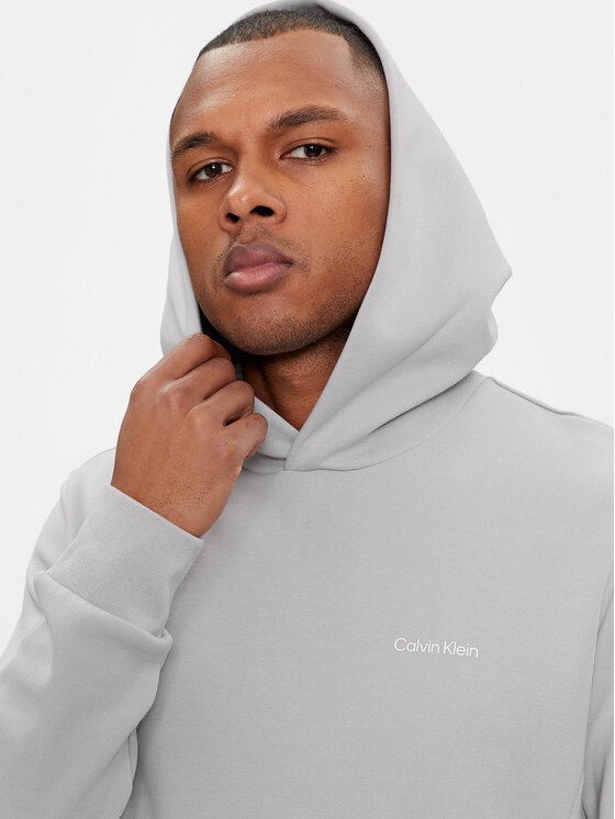 Calvin Klein Calvin Klein Majica dugih rukava Micro Logo K10K109927 Siva Regular Fit