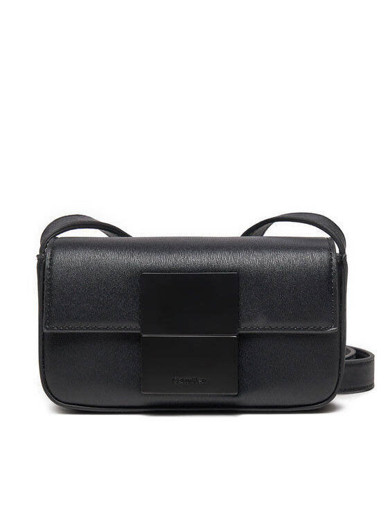 Calvin Klein Calvin Klein Crossover torbica Iconic Plaque Camera Bag S K50K512254 Crna