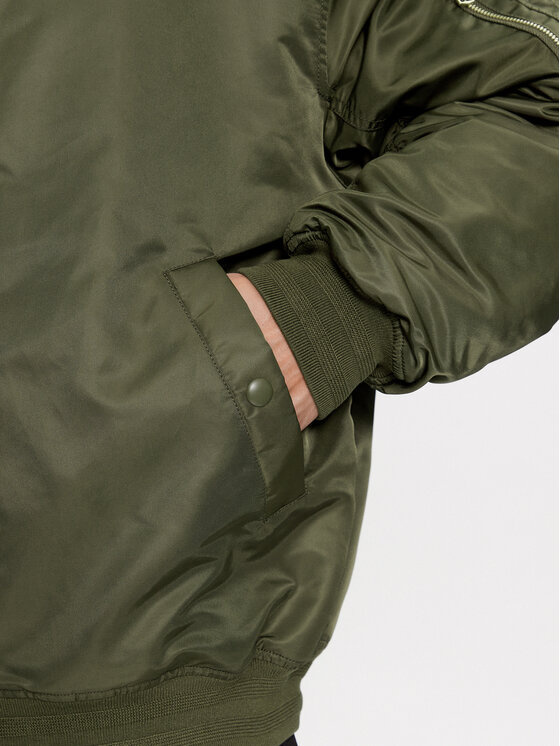 Tommy Jeans Tommy Jeans Μπόμπερ μπουφάν Authentic DM0DM17660 Πράσινο Relaxed Fit
