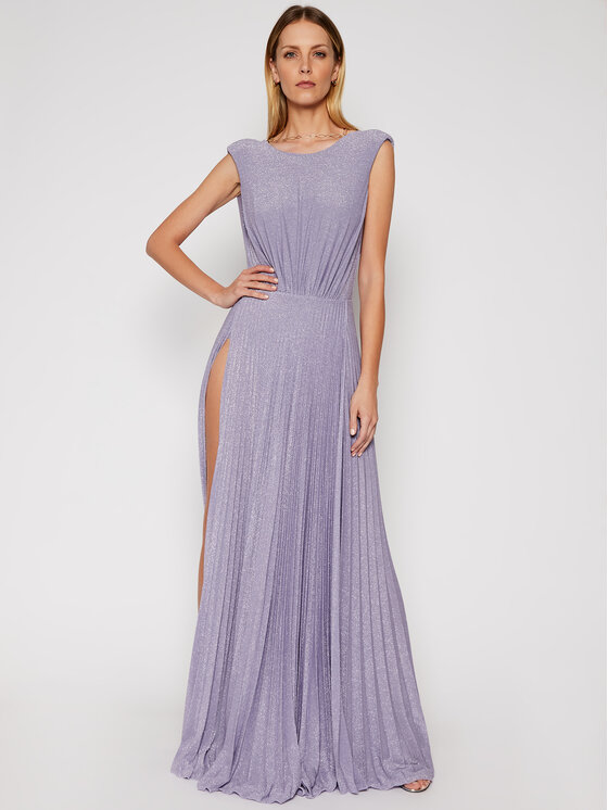 Elisabetta Franchi Elisabetta Franchi Večerní šaty AB-052-11E2-V560 Fialová Loose Fit