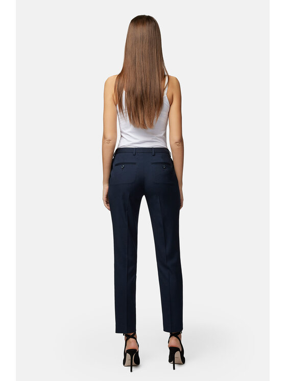 Lancerto Lancerto Spodnie materiałowe SP073123000006 Granatowy Slim Fit