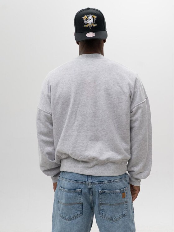 Jigga Wear Jigga Wear Bluza Bluza Bez Kaptura Oversize Męska Szara Jigga Wear Smart XXL Szary Oversize
