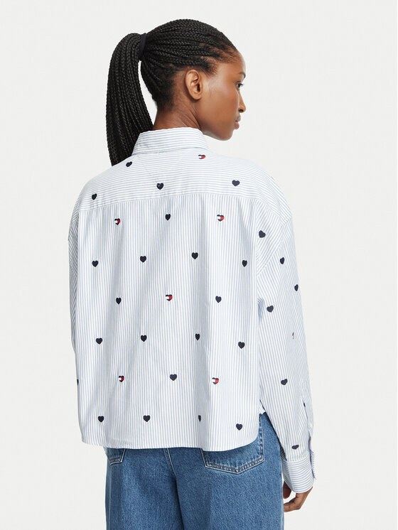 Tommy Jeans Tommy Jeans Košeľa Critter  DW0DW23438 Svetlo modrá Oversize
