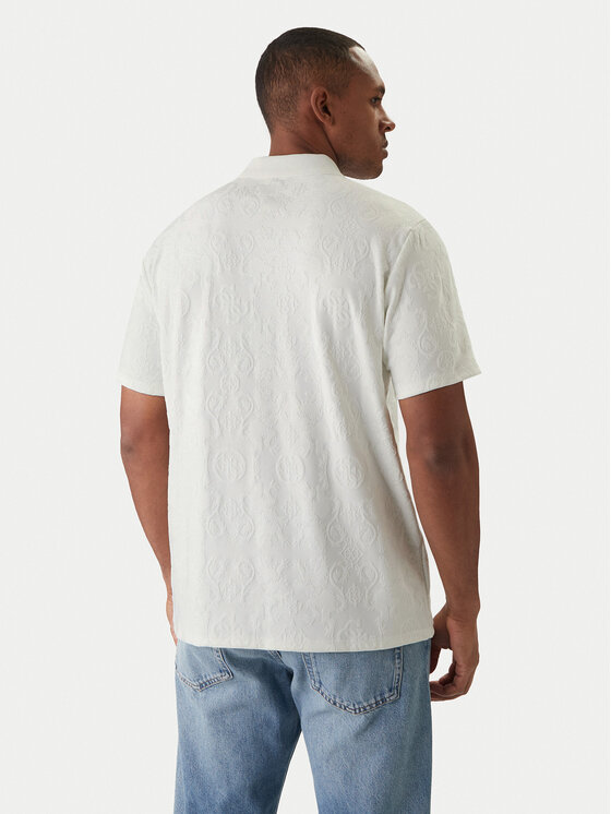Guess Guess Polokošeľa M6RP25 KCFE2 Écru Regular Fit