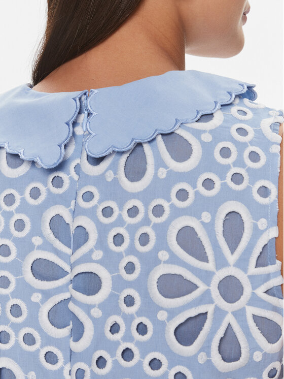 Silvian Heach Silvian Heach Rochie de zi Mini GPP24412VE Albastru Regular Fit