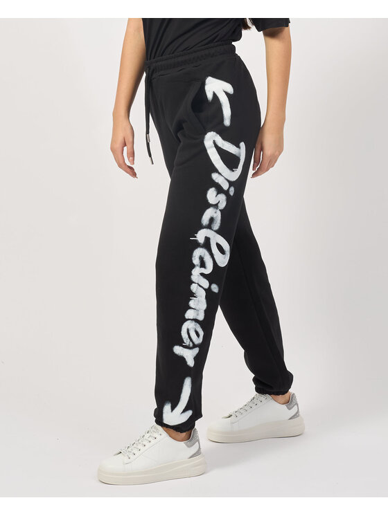 DISCLAIMER Pantaloni di tessuto 24IDS54657 Nero Regular Fit