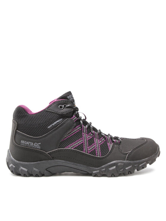 Regatta Trekkingschuhe Lady Edgepoint Mid Wp RWF622 Schwarz, Größe 36