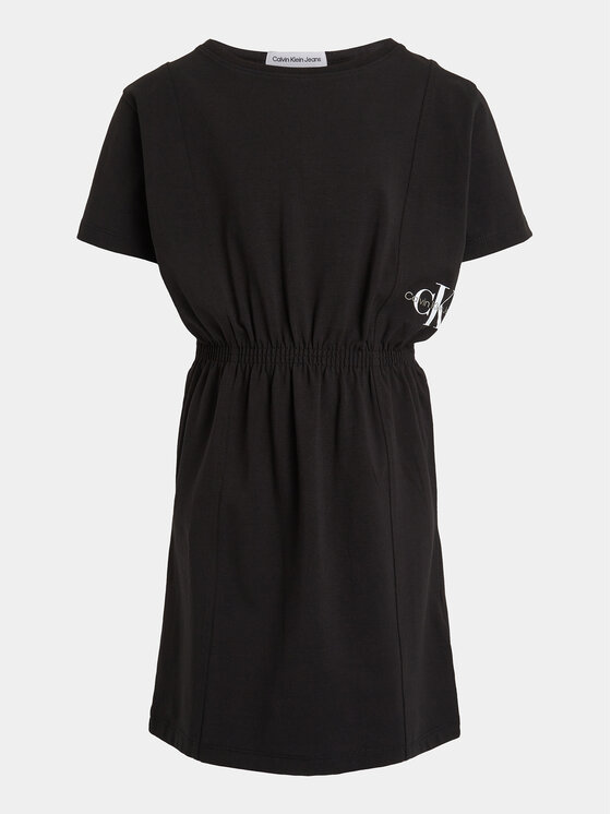 Calvin Klein Jeans Calvin Klein Jeans Rochie de zi Monogram IG0IG02473 Negru Regular Fit