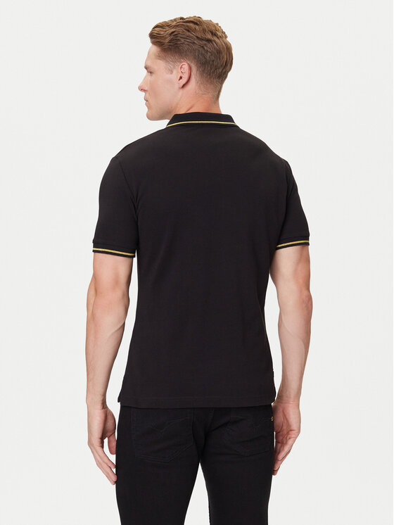Versace Jeans Couture Versace Jeans Couture Polo 79GAGT00 CJ01T Czarny Slim Fit
