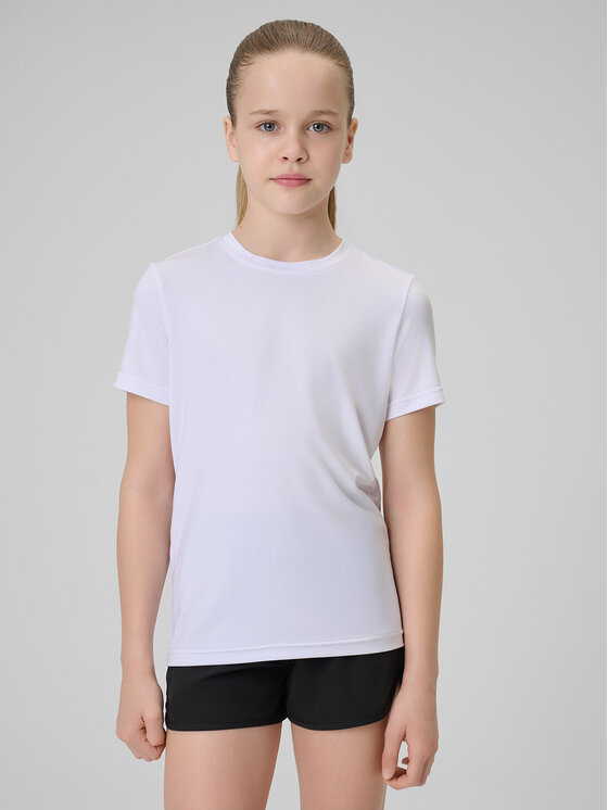 4F 4F Komplet bluzka i szorty sportowe JOY MOTION Kolorowy Regular Fit