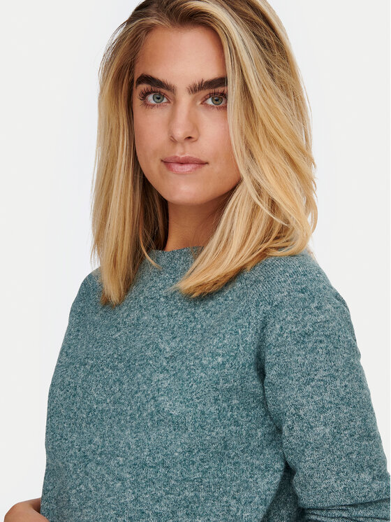ONLY ONLY Пуловер Rica 15204279 Зелен Regular Fit