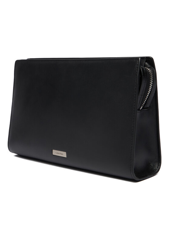 Calvin Klein Calvin Klein Kosmetyczka Plaque Wash Bag LV04D1109G Czarny