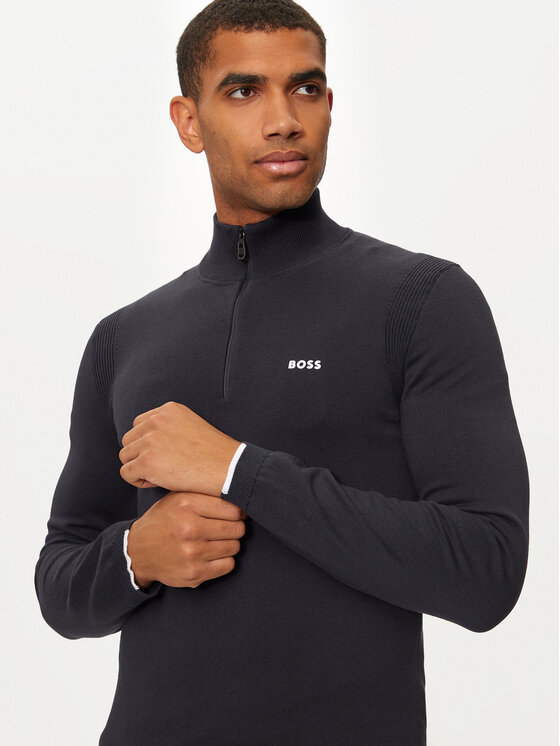 BOSS Boss Pulover Ever-X_QZ 50498518 Mornarsko modra Regular Fit