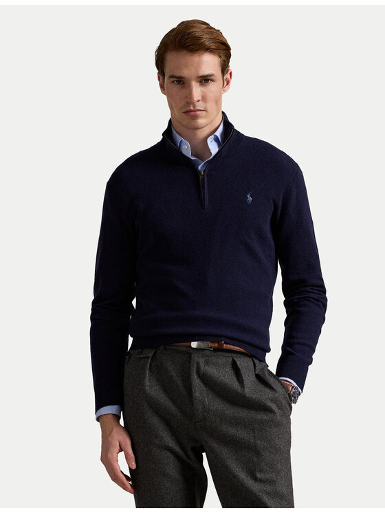 Polo Ralph Lauren Polo Ralph Lauren Pulover 710876756001 Bleumarin Regular Fit