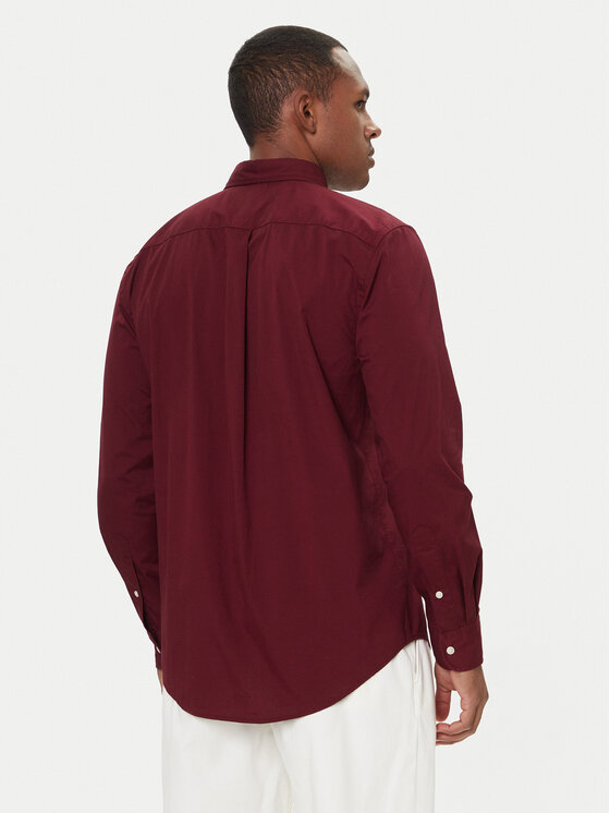 Tommy Hilfiger Tommy Hilfiger Srajca MW0MW37550 Bordo rdeča Regular Fit