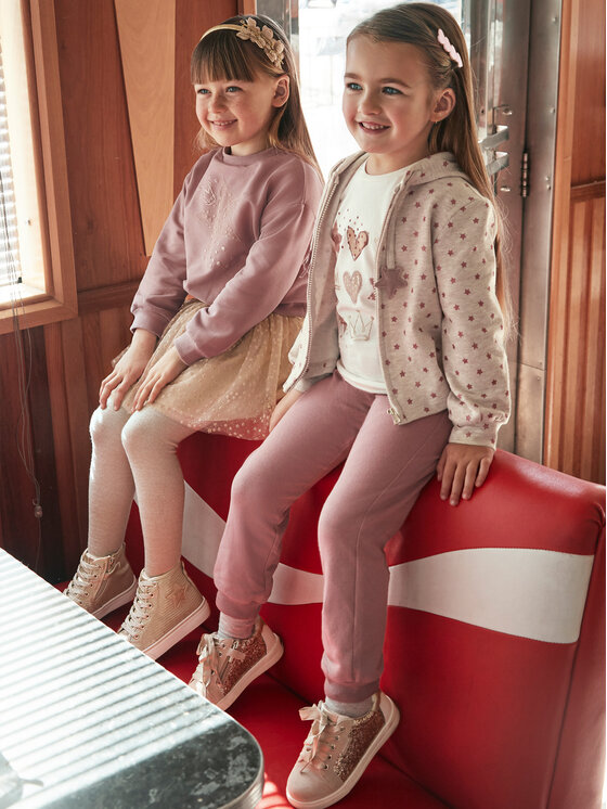 Mayoral Mayoral Set jopica, bluza in hlače 4889 Roza Regular Fit
