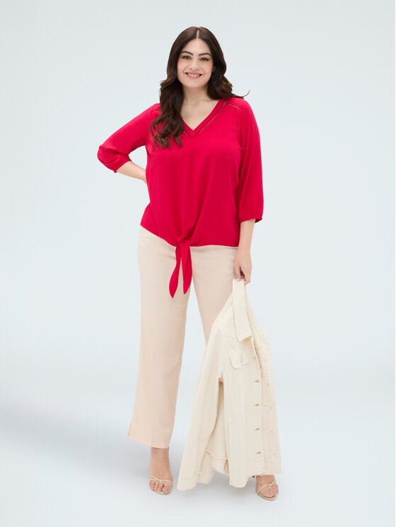 Fiorella Rubino Fiorella Rubino Blusa 2057T102446N019 Rosa Regular Fit