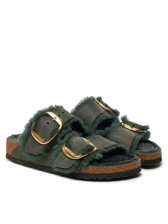 Birkenstock Birkenstock Παντόφλες Arizona Bb Shearling Leoi 1028070 Πράσινο
