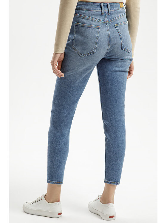 Cross Jeans Cross Jeans Jeansy N 432-086 Niebieski Mom Fit