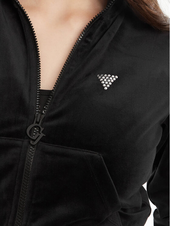 Guess Guess Mikina V3BQ22 K0232 Čierna Regular Fit
