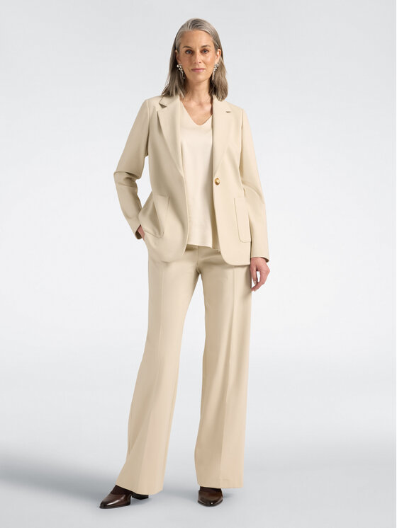 Elena Mirò Elena Mirò Giacca da abito R053P200152N052 Crema Regular Fit