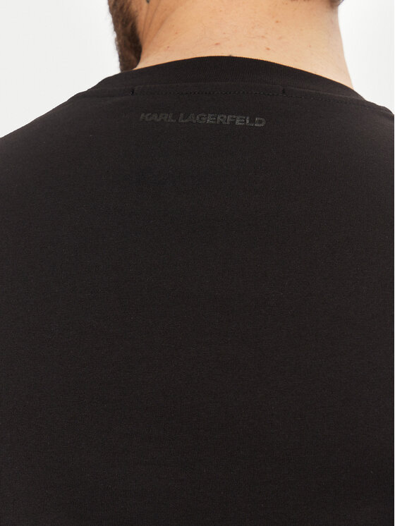 KARL LAGERFELD KARL LAGERFELD Tričko 755426 551242 Čierna Regular Fit