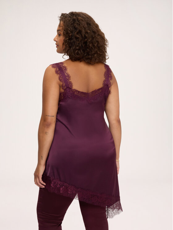 Fiorella Rubino Fiorella Rubino Top D011L000148N036 Bordowy Regular Fit