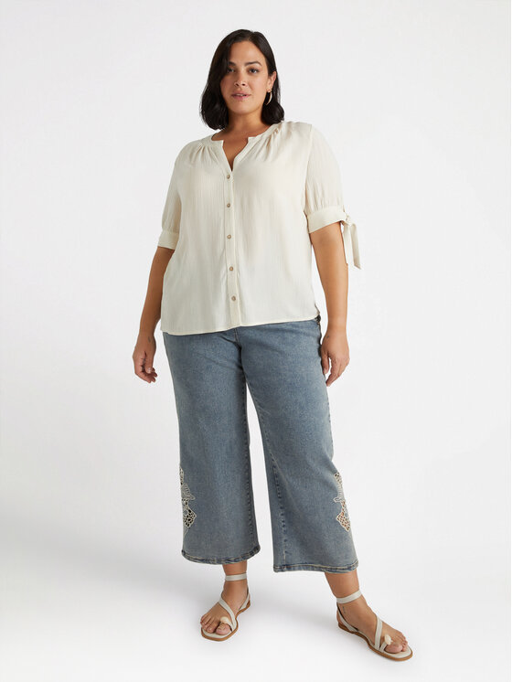 Fiorella Rubino Fiorella Rubino Jeans P598T004876N004 Turchese Cropp Fit