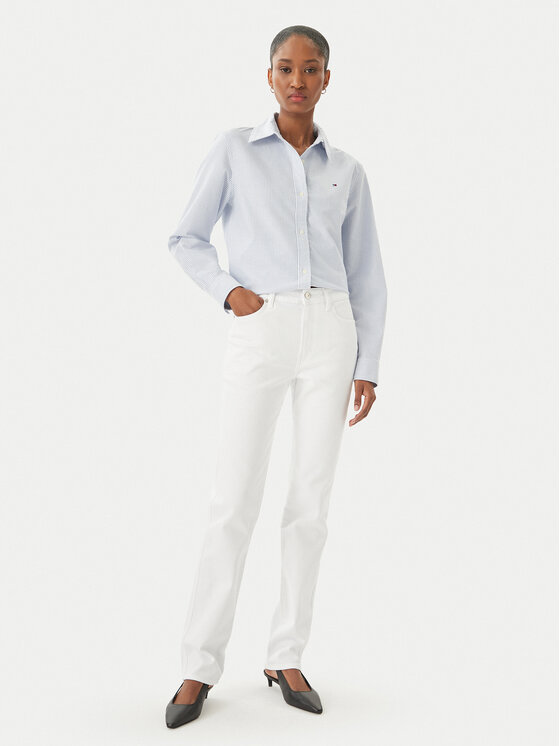 Tommy Hilfiger Tommy Hilfiger Džinsi WW0WW48579 Balts Slim Fit