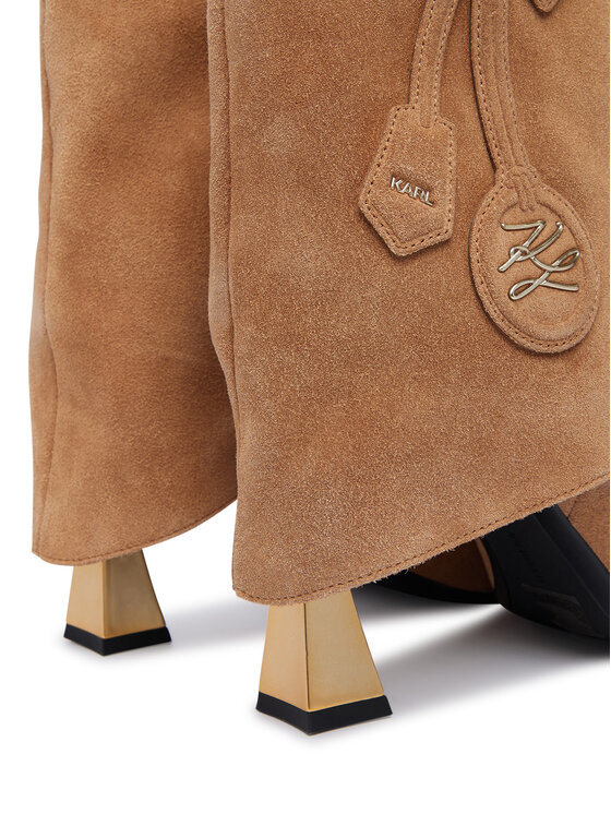 KARL LAGERFELD KARL LAGERFELD Členková obuv Debutante KL32047 Svetlo hnedá