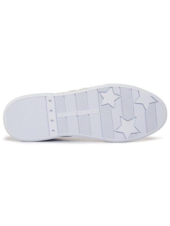 Tommy Hilfiger Sneakersy Branded Outsole Strappy Sneaker FW0FW05217 Bila Modivo.cz