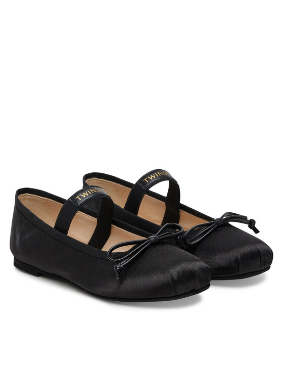 TWINSET TWINSET Balerinke 251GCJ022 M Črna