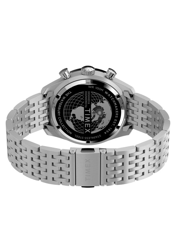 Timex Timex Sat Waterbury Chronograph TW2V42400 Srebrna