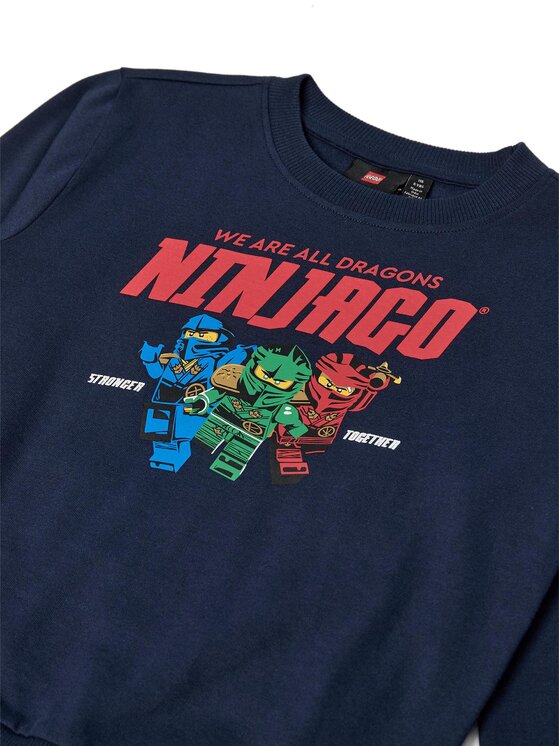 LEGO LEGO Pulóver Ninjago 11010944 Sötétkék Regular Fit