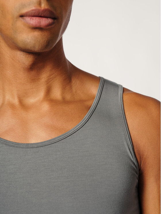 Skiny Skiny T-Shirt 81423 Srebrny Slim Fit