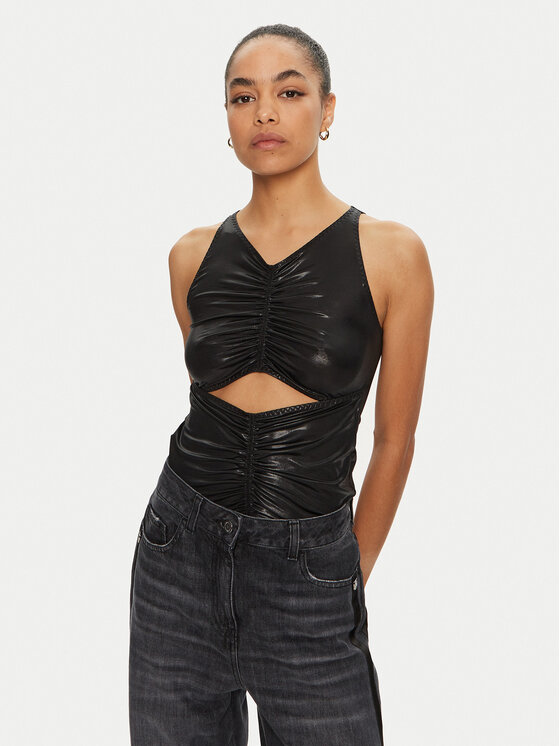 PINKO PINKO Τοπ 103261 A1OE Μαύρο Slim Fit