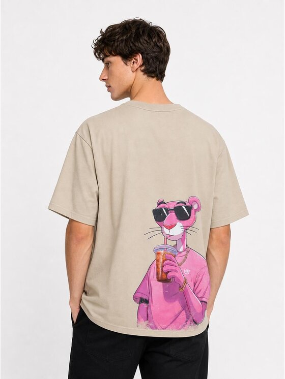 Jigga Wear Jigga Wear T-Shirt 132289 Beżowy Oversize