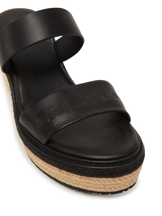 Calvin Klein Calvin Klein Espadrile Wedge Sandal 50 - He HW0HW02375 Negru