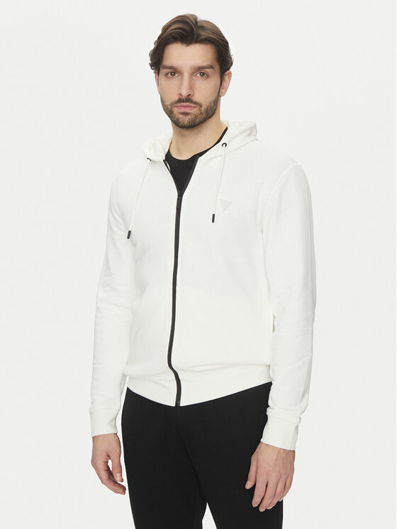 Guess Guess Μπλούζα Z2YQ28 KAIJ1 Λευκό Regular Fit