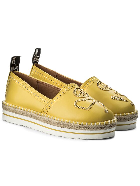 Love moschino discount espadrilles yellow