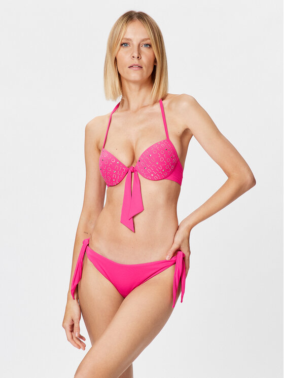 Liu Jo Beachwear Costum de baie VA3182 J6447 Roz baie imagine noua
