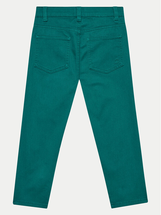 United Colors Of Benetton United Colors Of Benetton Spodnie materiałowe 4HM6GE009 Zielony Regular Fit
