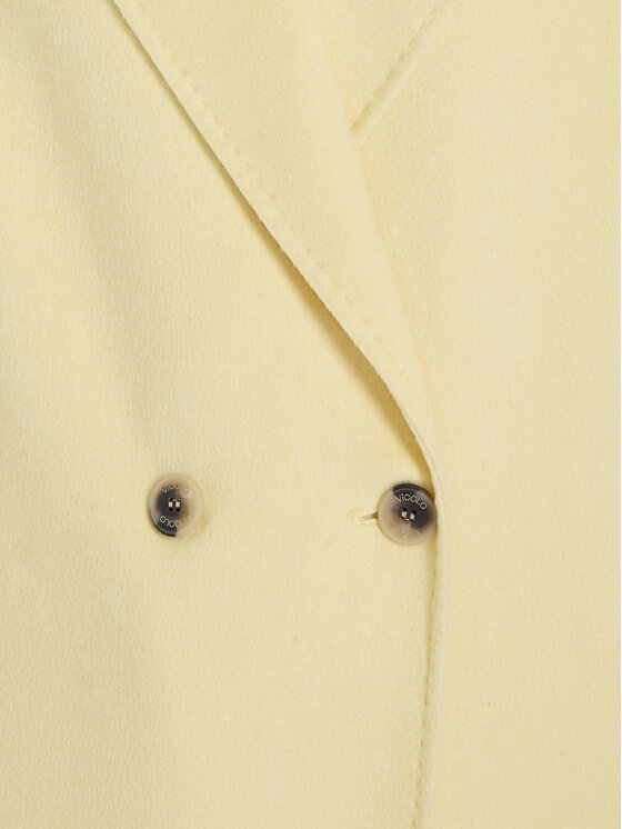 ViCOLO ViCOLO Wollmantel TF0003 Gelb Regular Fit