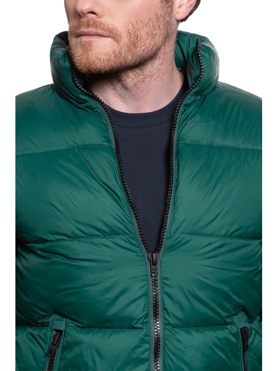 Wrangler Wrangler Kurtka zimowa THERMO PUFFER Zielony Regular Fit