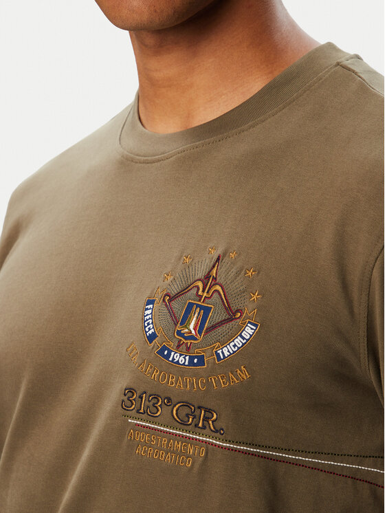 Aeronautica Militare Aeronautica Militare Longsleeve 262TS2573UJ00703 Χακί Regular Fit