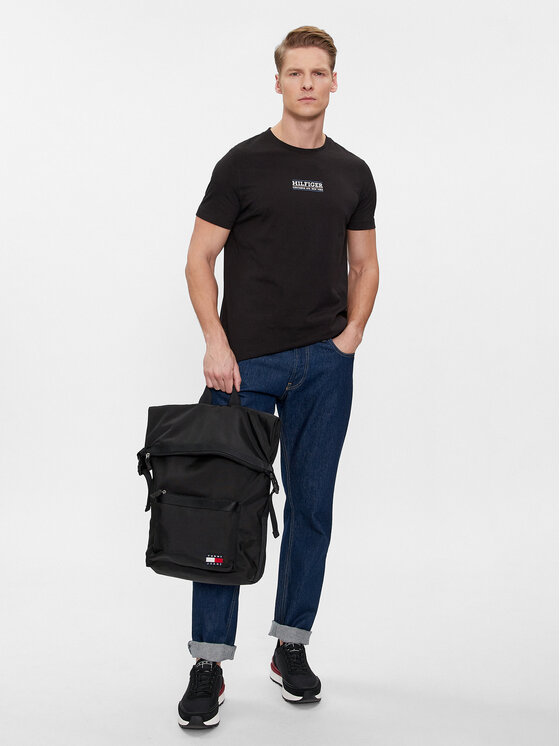 Tommy Jeans Tommy Jeans Mugursoma Tjm Daily Rolltop Backpack AM0AM11965 Melns