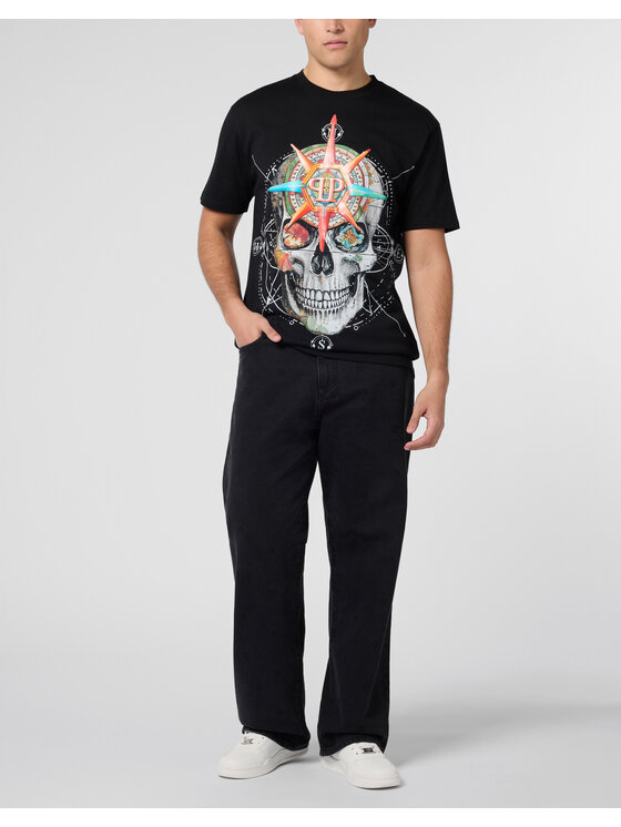 PHILIPP PLEIN PHILIPP PLEIN T-Shirt 29022 Czarny Regular Fit