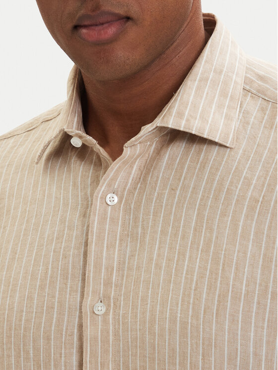 HUGO HUGO Риза Valerio 50562694 Светлобежов Modern Fit