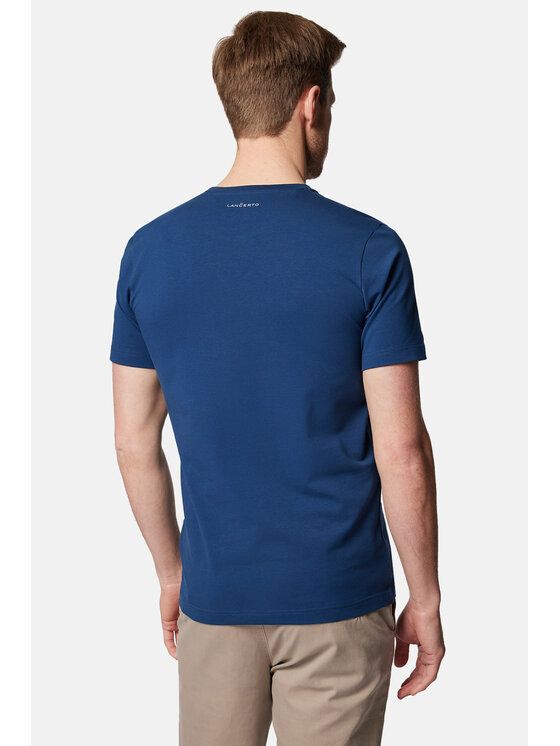 Lancerto Lancerto T-Shirt Jeffrey TS073124000005 Niebieski Regular Fit